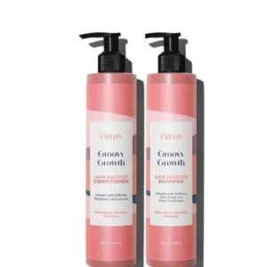 favelin Groovy Growth Hair Booster Set | Shampoo 300 ML and Conditioner 300 ML