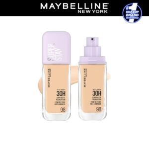 MAYBELLINE NEW YORK MAYBELLINE SUPER STAY LUMI-MATTE FOUNDATION 30H LONGWEAR, LIGHTWEIGHT, WATERPROOF, SWEATPROOF, HEATPROOF, STAY TRUE TO TONE ALL DAY, 98