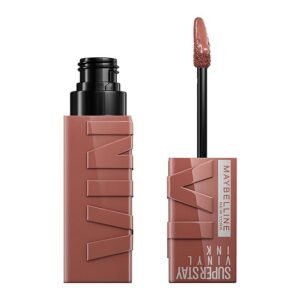 MAYBELLINE NEW YORK Super Stay Vinyl Ink Nudes Longwear Transfer Proof Gloss Lipstick 120 Punchy
