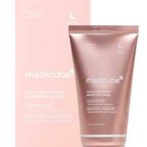 Medicube Medicube Collagen Overnight Wrapping Peel Off Facial Mask Pack - Elasticity & Hydration Care, Reduces Sagging & Dullness - Hydrolyzed Collagen For Glowing Skin - Korean Skin Care