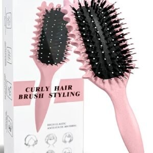 Showday Defining Brush Hairbrush, for Combing and Shaping Men's and Women's (Pink)