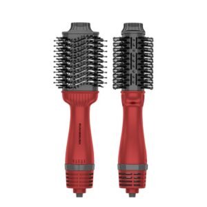 Rush Brush V3 Pro Red Ionic technology Hair Brush 1400W With 4 Heat And 3 Speeds