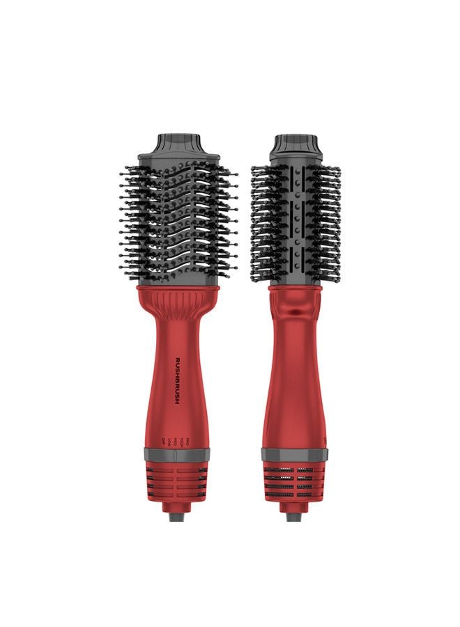 Rush Brush V3 Pro Red Ionic technology Hair Brush 1400W With 4 Heat And 3 Speeds