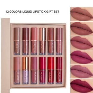 MUGE LEEN 12 Colors Matte Moisturizing Fade Resistant Lipstick Set