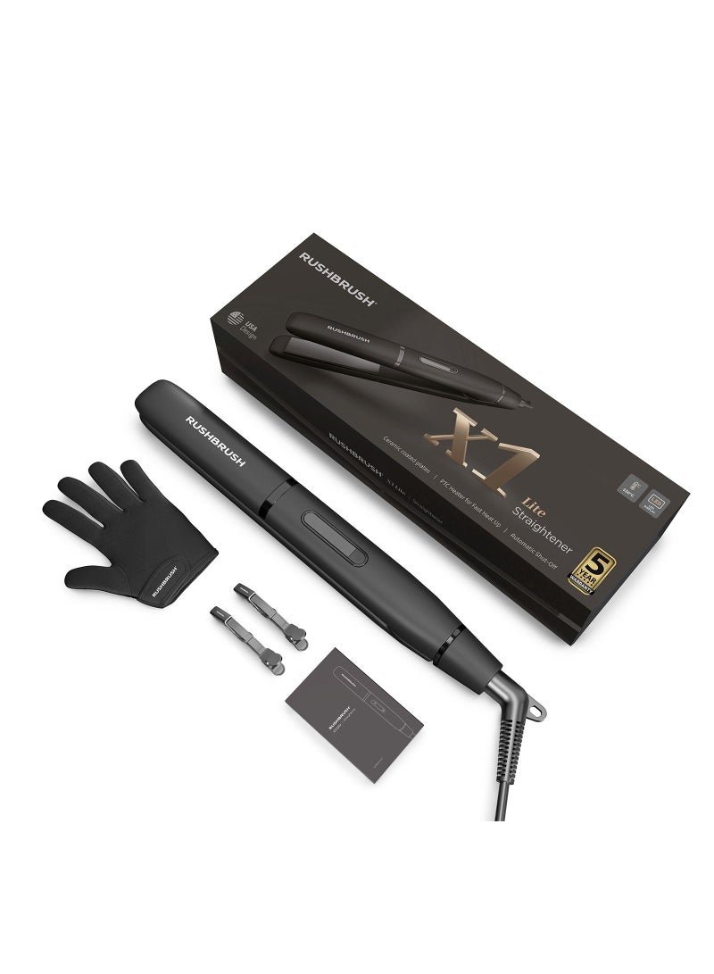 Rush Brush X1 Lite Straightener Black 230 C , 5 heat level , Ceramtic