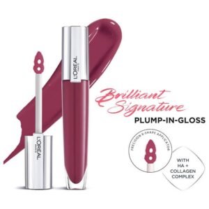 L'OREAL PARIS Brilliant Signature Plump In Gloss Shine Plumping & Hydrating Lips