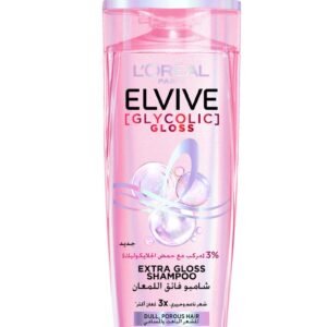L'OREAL PARIS Elvive Glycolic Gloss Extra Gloss Shampoo with 3% Glycolic Acid for Dull and Porous Hair 600ML