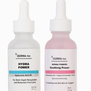 DERMA TEN Hydra Repair Bundle Hydra Power Hyaluronic Acid 2%+ Derma Powers Soothing Power Centella Asiatica 5%