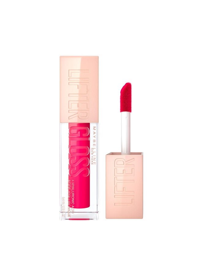 MAYBELLINE NEW YORK MAYBELLINE LIFTER GLOSS WITH HYALURONIC ACID, HYDRATING LIP GLOSS, HIGH SHINE, MOISTURIZING, 024 Bubblegum