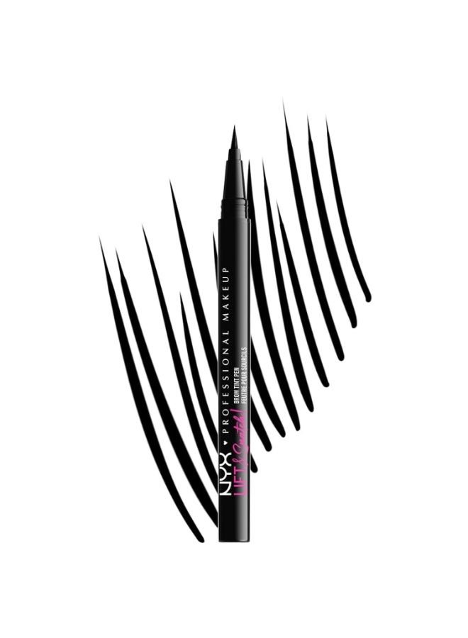 NYX PROFESSIONAL MAKEUP Lift & Snatch Eyebrow Tint Pen, Black 10 Black