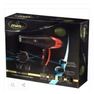 Max Ma-6600 Professional Hair Dryer - Black