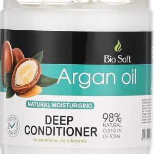 Biosoft BIO SOFT Argan Oil Deep Conditioner – 500ml Deep Moisturizing Hair Treatment with Natural Argan Oil