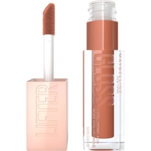 MAYBELLINE NEW YORK MAYBELLINE LIFTER GLOSS WITH HYALURONIC ACID, HYDRATING LIP GLOSS, HIGH SHINE, MOISTURIZING, 028 - MAPLE