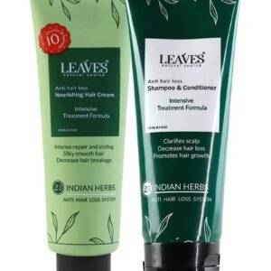 LEAVES Daily Hair Moisturizing Routine Shampoo and conditioner + Nourishing cream