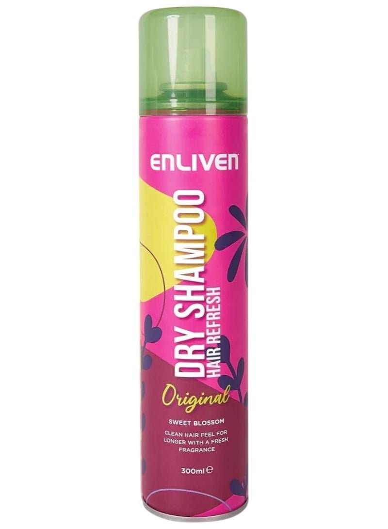 ENLIVEN Enliven Dry Shampoo Original – 300ml Instant Oil Control & Hair Refresh Without Water | Summer Hair Care for Oily & Flat Hair