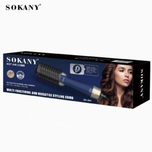 sokany Sokany SK-904 1200W 3 in 1 Hair Dryer and Brush, Multicolor, Blue, 1 Year Warranty