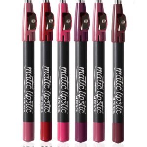 MENOW·PRO Matte Lipstick Pencil 6 Colors 6 Pcs - A