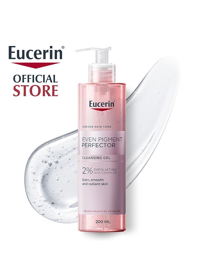 Eucerin Even Pigment Perfector Exfoliating Face Cleansing Gel With Aha For Dark Spots, 200Ml