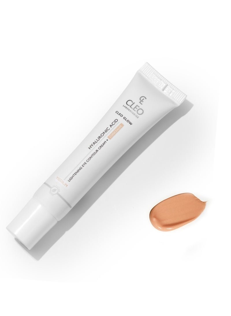 Cleo Glow Hyaluronic Acid Lightening Eye Contour+concealer - medium - 15 ml