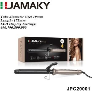 Jamaky Italy جهاز كي وملقد تمويج وتجعيد شعر بيبي كيرلي تمويج الشعر مقاس 19 من جاماكي لدرجه حراره تصل 990 JMK20001 (ايطالي)