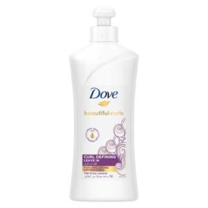 Dove Dove Beautiful Curls Leave In infused with Aloe Vera & Jojoba Oil, to nourish your curls and lock in moisture without weighing it down, for 72 hours frizz free 300ml