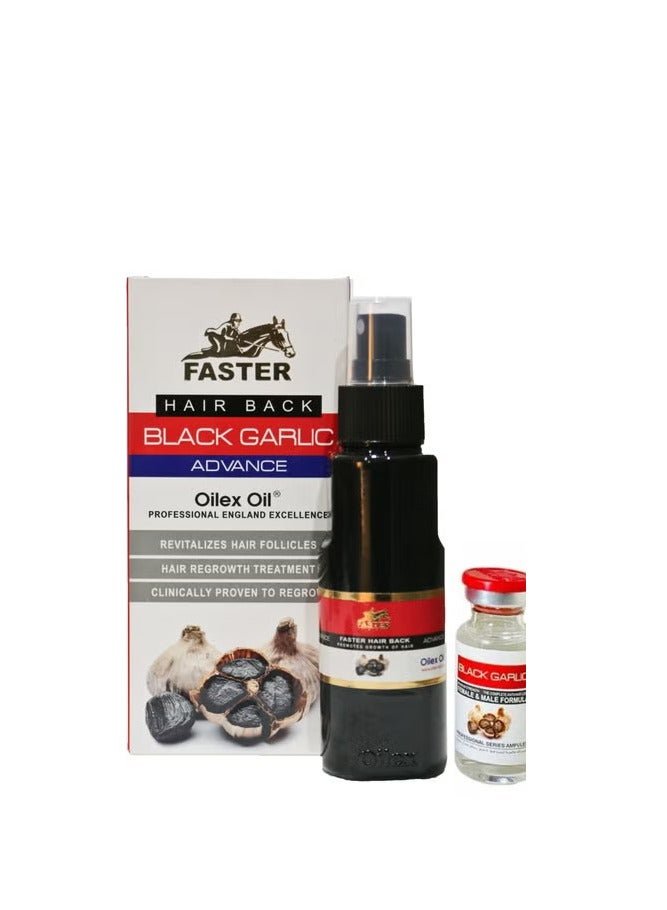 FasterS Faster Hair Back Black Garlic Advance Oilex Oil - 100 Ml White
