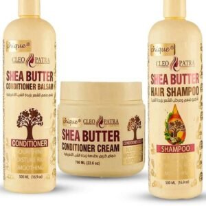 CLEOPATRA Shea Butter Set Shampoo 500ml Conditioner 500ml Conditioner Cream 700ml