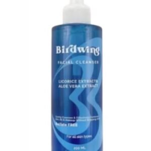 Birdwing Blue Wash with Licorice and Aloe Vera Extracts to cleanse and moisturize the skin 200 ml.