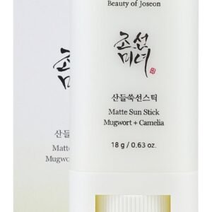Beauty of Joseon Matte Sun Stick with Mugwort and Camellia (SPF 50+ PA++++) - Lightweight, Oil-Control Sunscreen for a Shine-Free Finish - 18g (0.63 fl. oz.) - Easy, Portable Sun Protection that Soothes and Nourishes Skin While Preventing Sun Damage 18grams
