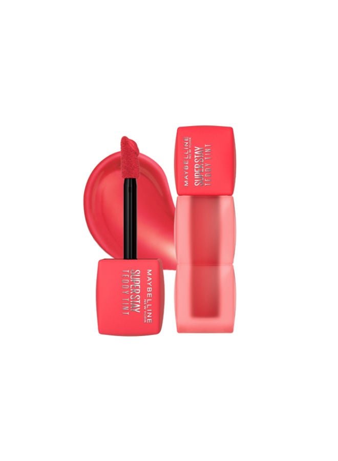 MAYBELLINE NEW YORK Super Stay Teddy Lip Tint , Long Lasting Matte Lipstick For Up To 12HR Wear