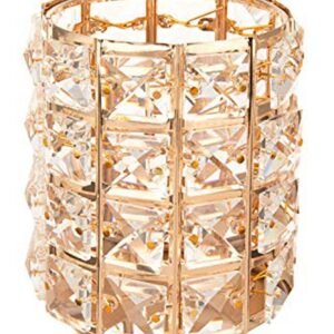 Feyarl Crystal Makeup Brush Holder Gold