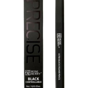 ROSE BERRY Precise Controllable Eyeliner Pencil Ultra Black