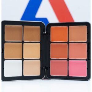 ROSE BERRY Concealer Cream & Blusher Cream Palette 12g - 12 Colors Multicolour
