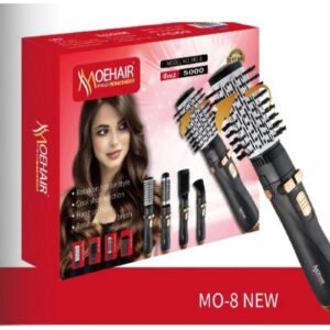 MoeHair MOHAIR Professional Rotating Hair Dryer Brush 4 in 1 for Styling, Drying, Straightening, Curling, and Frizz Control 5000W MO-8