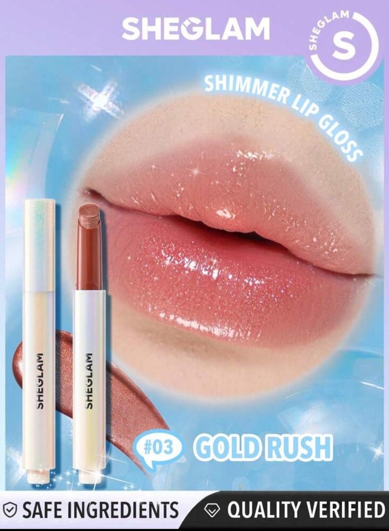 SHEGLAM Pout-Perfect Shimmer Lip Plumper-Gold Rush Gold Rush