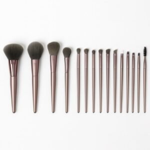 Shein 15 Piece Brush Set With Bag multicolour