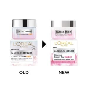 L'OREAL PARIS Glycolic Bright Glowing Day Cream with SPF30 and Glycolic Acid 50ML