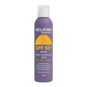 MELATIME MELATIME Sunscreen Spray SPF 50+ with Green Tea Leaf Extract & Vitamin E - 150 ml