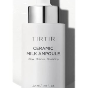 TIRTIR TIRTIR Ceramic Milk Ampoule 30ml – Hydrating & Brightening Serum for Radiant Skin, Deep Moisture & Barrier Repair, Lightweight Korean Skincare for Dry & Sensitive Skin
