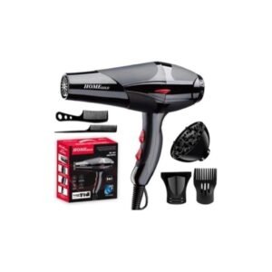 Home Gold Home Gold 4000W 5-in-1 Hair Dryer with Powerful Drying Performance, Multiple Settings, Ionic Care, and Overheat Protection HG-681, Light Blue