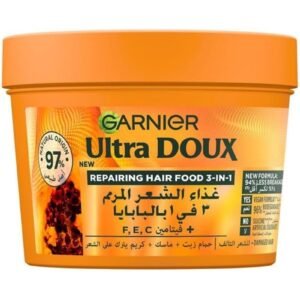 garnier Ultra Doux Hair Food Repairing Papaya 3-in-1 Hair Mask For Damaged Hair 390ML Amla 390ml