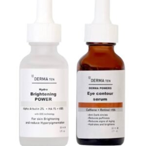 DERMA TEN Alpha Arbutin Derma Ten Brightening Power Serum 30ml + Caffeine Derma Ten Eye contour Serum 30ml