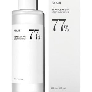 Anua Heartleaf 77% Soothing Toner I pH 5.5 Trouble Care, Calming Skin, Refreshing, Hydrating, Purifying, Cruelty Free, Vegan,(250ml / 8.45 fl.oz.) 250ml