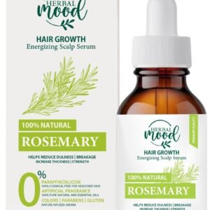 HERBAL mood Rosemary Mint Scalp & Hair Strengthening Oil | With Natural & Essential Oils | Nourishing Treatment for Split Ends and Dry Scalp for All Hair Types 30ml