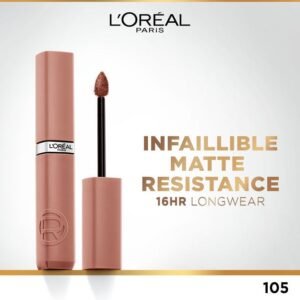 L'OREAL PARIS L'Oréal Paris Infaillible Matte Resistance Liquid Lipstick -With Hyaluronic Acid - 105 Breakfast In Bed