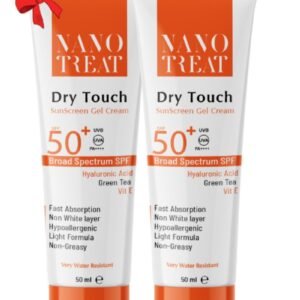Nano Treat Nano Treat SunScreen Dry Touch Sunscreen Cream Gel Spf 50 (1+1) 50mlx2